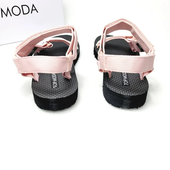 Top Moda Penn Pink Strappy Sandals Sz 7 - Picture 6 of 6